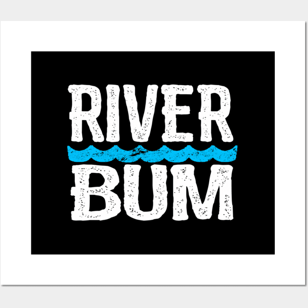 River Bum Floating Float Camping Vacation Rat Wall Art by SnugFarm